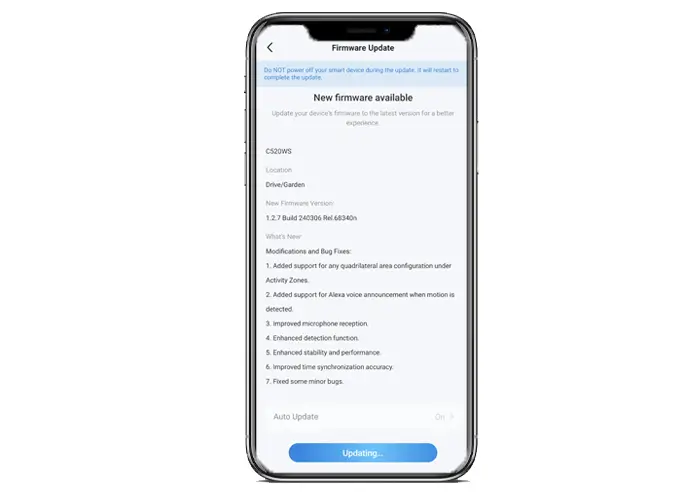 Update latest firmware version